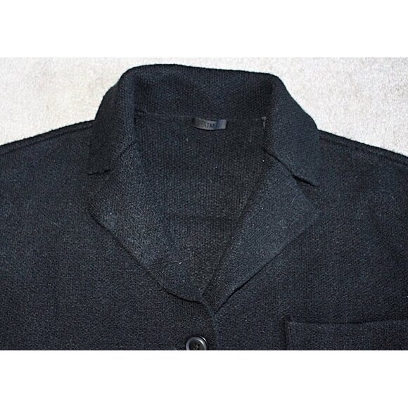 ATM - Large Oversize - Novelty Blend Sweater Jacket (Coatigan) in Black - Picture 8 of 13